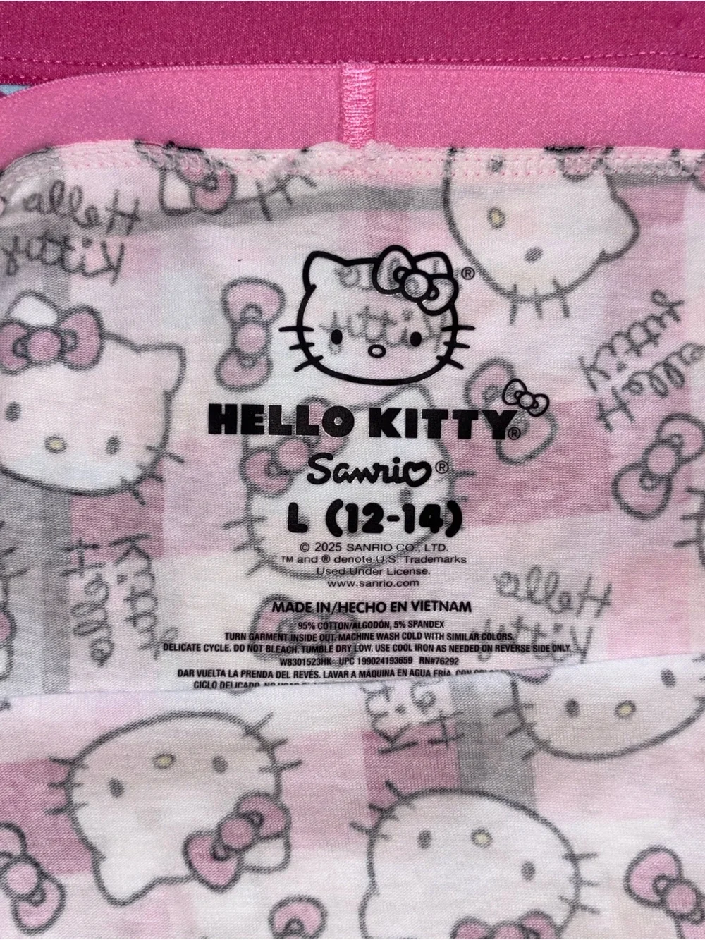 Sanrio Hello Kitty Pink Briefs - 3 Pack